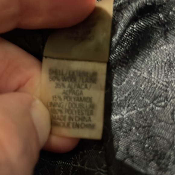 Elie Tahari Wool and Alpaca Black Coat - Picture 7 of 7